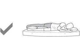 Sleep with a pillow between your legs