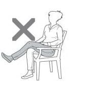 Don't cross your legs