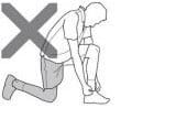 Don't lean on your operated knee