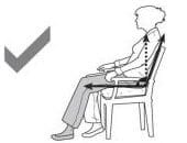 Sit on high enough chairs