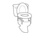 Use a toilet seat riser